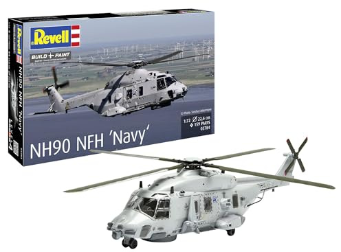 Revell 03784 NH90 NFH Navy 1:72 Scala - Kit di modellismo in plastica non assemblato/non dipinto