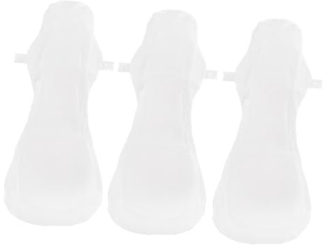 GRADENEVE Compresas Femeninas de Algodón Lavables para Menstruación y Postparto, Paquete de 3 Unidades, Cómodas Prevención de Fugas