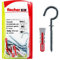 Fischer Tasselli DUOPOWER 6 C/1 K in blister, 6 tasselli Bi Materiale, 6 Ganci con Occhiolo Aperto, 6x30 mm, 537633