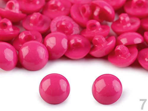 4 x Kinderknöpfe Halbkugel pink 1,2 cm Knöpfe Babyknöpfe Motivknöpfe Kunststoffknöpfe neu
