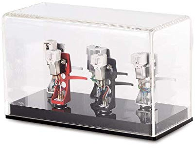 Nobsound Headshell Cartridge Keeper Phono Shell Case Acrylic Box Turntable Record Player Stylus Holder (Rectangle)