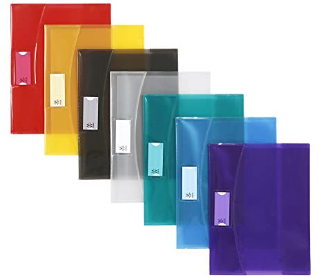 Viquel – 50 Heftumschläge 17 x 22 cm, transparent mit Klappen für Heft 17 x 22 oder A5 – Strong Cover