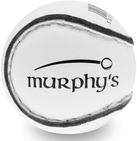 Murphy's Hurling Sliotar Match Ball,White, 5