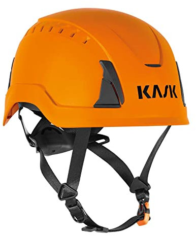 KASK Schutzhelm Primero Air, Bauhelm orange, Arbeitshelm, Drehrad, 14 Belüftungskanäle, nach EN397 und EN50365