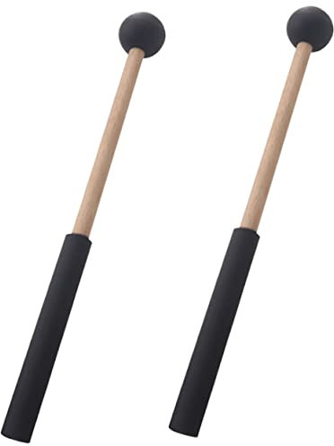 ibasenice Trommelschlägel Für Zungentrommel Und Marimba Langlebiger Percussion-stick Mit Holzgriff Und Gummikopf Für Übung Und Auftritte Sicher Und Bequem Hand