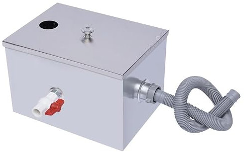 Séparateur de graisse, séparateur d'huile en acier inoxydable, séparateur de graisse pour eaux usées de cuisine, filtre à graisse pour cuisine, séparateur de graisse en acier inoxydable, séparateur