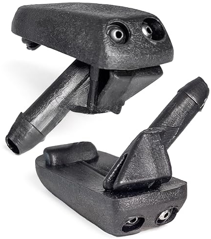 Click&Fit Einstellbare Scheibenwaschanlage Düsen für VW Golf 1974-1999, Passat 1974-1997, Transporter T4, Polo Corrado Jetta, Seat Ibiza Cordoba Inca - Scheibenwaschdüsen Wassersprüher 191955985