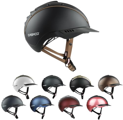 RL24 - Reithelm Mistrall-2 Edition von Casco inkl. Helmtasche | Reitkappe Damen, Herren & Kinder | optimal belüftet & sitzt ergonomisch perfekt | Reiterhelm Schwarz in Größe M-L (58-60cm)