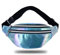 Bauchtasche Mode Damen,Holographische Fanny Pack wasserdichte Neon-Reise-Gürteltasche Bauchtasche Damen,Verstellbarer Gurt Hüfttasche für Runing, Wanderung und Outdoor-Aktivitäten (Blau)