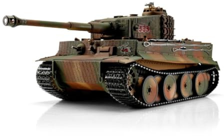 Tanque teledirigido Torro 1:16 RC Panzer Tiger I Medio Ausf. Tarn IR Servo