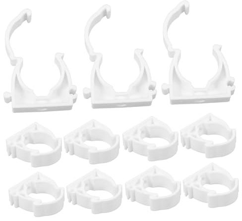 FOYTOKI 100 pezzi Morsetti per Tubo Clip Fissaggio Resistenti per Installazione Tubazioni in Progetti Idraulici e Elettrici Supporto Sicuro e Antiscivolo per Uso e Industriale