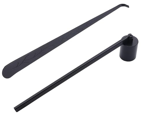 MmotZsb Kerzenlöscher Set Mit Löschglocke Und Zange, Praktisches Kerzenzubehör Zum Sicheren Kerzen Ausmachen, Ideal Für Schwarze Kerzen Und Dekorative Zwecke ﻿