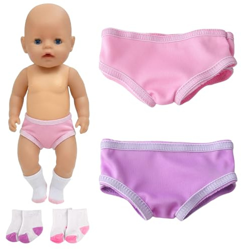 Lot de 2 culottes élastiques pour poupées