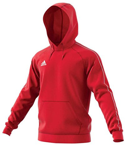 adidas Herren Core 18 Kapuzenpullover, rot (Power Red/White), L
