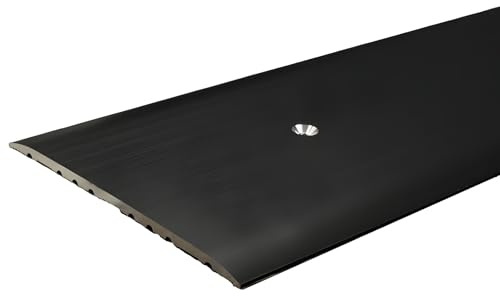 PROVISTON | Övergångsprofil | Aluminiumanodiserad | Bronze Dark | Bredd 80 mm | Höjd 3,5 mm | Längd 1000 mm | Borrade | Övergångsskena | Övergångsfält | Jordprofil | Omslagstång | 1 del