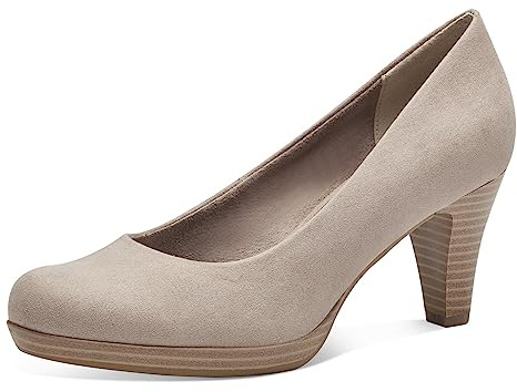 MARCO TOZZI Décolleté Donna Eleganti Punta Arrotondata, Marrone (Taupe), 36 EU