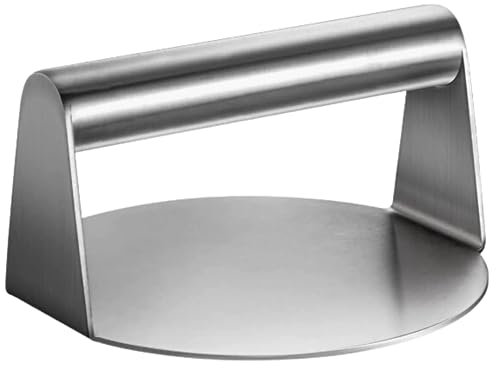 ALTIJARAT INT- Burger Smasher Stainless Steel 304 Material - Smash Burger Press Easy to Use – 5.5 Inch Round Burger Maker - Burger Press for BBQ Steak Grill Cooking (Option 1)
