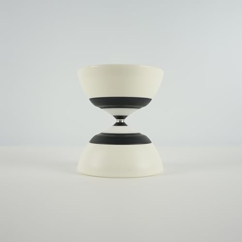 SUNDIA EVO Series - Professional Fixed Axle Diabolo for Special Tricks and Precise Control, High Performance for All Tricks and Levels - Beginners to Pros, Juggling Chinese Yoyo - White