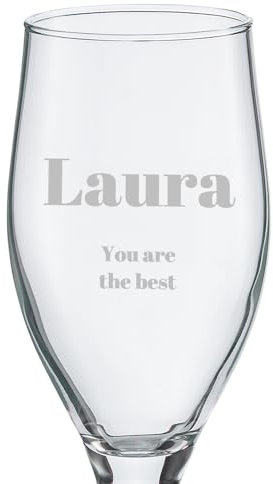 Wanapix | Copa de Cerveza Personalizada | 32 cl. | Vaso de Cerveza Grabado con Nombres o Textos | Copas Ecológicas Libres de Plomo | Regalo Original para Cerveceros | 100% Personalizada