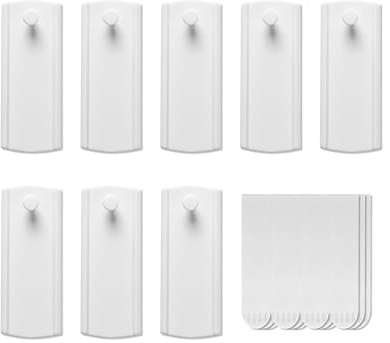 Large Universal Frame Hanger, 8 Picture Hangers, 12 Large Removable Adhesive Strips, Damage Free Picture Hanging Hooks Heavy Duty, No Nails Picture Hooks