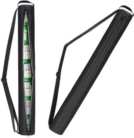 Yosugar Bierhülle für Golftaschen,Hält 7 Dosen Eiskalt,Tragbare Getränke-Kühlhülle für Golf, Picknick,Party,Angeln,Sport im Freien mit Tragegriff & Verstellbarer Schultergurt (Schwarz)