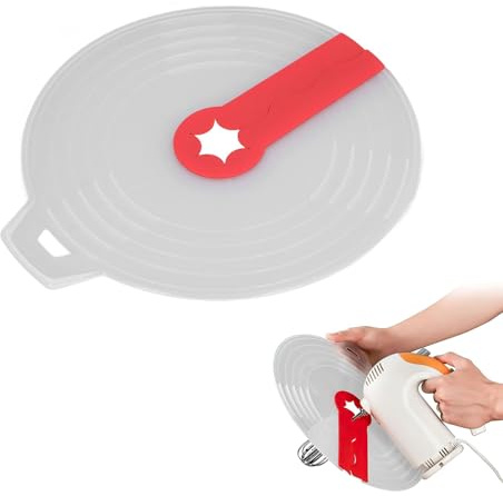 Protector de Salpicaduras,Protector Contra Salpicaduras,Tapa Antisalpicaduras para Batidora,Protector Salpicaduras Cocina,Universal Tapa de Silicona para Batir Huevos y Crema Batida,Diámetro: 31 cm