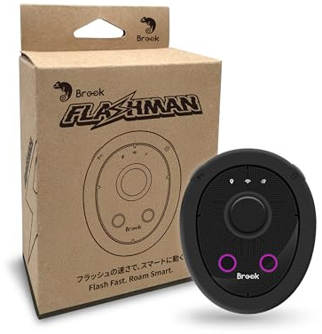 Brook Flashman - Joystick virtual GPS para iPhone (iOS 17+), controlador de ubicación Bluetooth con telepuerto, itinerancia inteligente, crucero de ruta, uso compartido de coordenadas, sin jailbreak