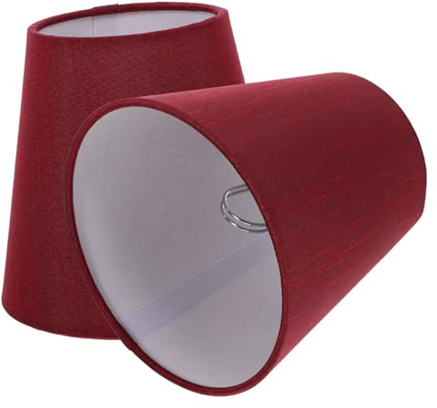 Healifty 2 Piezas Pantallas Lámpara Clip De Tela Lámpara De Techo Cubierta Con Clip Para Bombilla De Pared Mesa y Colgantes Decoración Moderna y Resistente