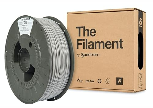 The Filament - Filament PETG 1.75mm, CLOUD GREY, 1kg Spule, 3D Drucker Druckmaterialien, 3D Printer Printing Materials