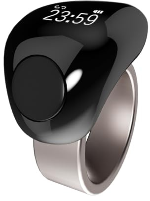 L'anello Contatore Digitale Intelligente Tasbih Vibra Promemoria per il Monitoraggio delle Preghiere e L'integrazione 'app per la Cerimonia del Regalo di Nozze (18 e 20 mm)