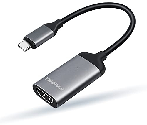 TWOPAN USB C to HDMI Adapter 4K 60Hz Cable, USB Type C to HDMI Adapter for MacBook Pro/Air, iMac, iPad Pro, XPS, Yoga, EliteBook, Chromebook, Galaxy, and More