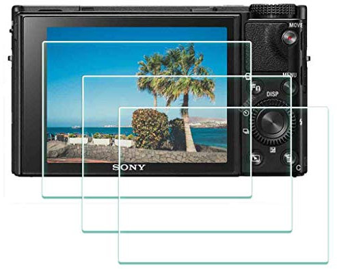 ULBTER Displayschutz schutzfolie für Sony RX100 VI/ RX100 V/ RX100 IV/ RX100 III/ RX100 II/ RX100 I DSC-RX100 M6 M5 M4 M3 M2 M1 kamera, 0,3 mm Härtegrad 9H Glas Displayschutzfolie - 3 Stück