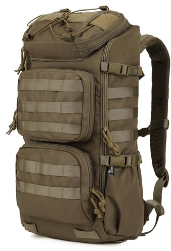 Mardingtop 28L Sac à dos de Randonnée en Plein air Sac à dos Style Tactique Militaire Multifonctionnelle Adulte Sac à dos de Voyage Système MOLLEY Rucksack