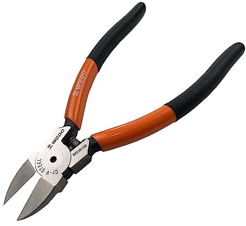 WEDO 6 Zoll Klein Seitenschneider,Präzisionsschneiden,CR-V Stahl,Schneidezange,Anti-Rutsch-Griff,kleine Seitenschneider zum Basteln