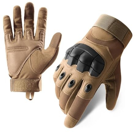 Gants de moto pour écran tactile Gants de moto Gants d'équitation d'été respirants Gants de moto à doigts entiers Gants de motocross Guantes Gants marron (Z908