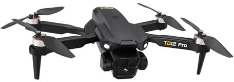 Toladrone Drohne mit 4K-Kamera, Drohnen für Erwachsene, Windwiderstand der Stufe 3, Bürstenloser Motor, 90° Elektrisch Verstellbar, Faltbarer RC-Quadcopter für Anfänger, TD12Pro