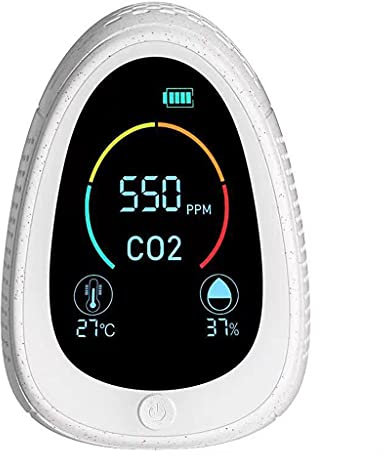 Misuratore di CO2 multi-pupose 2 in 1 5000ppm Rilevatore di anidride carbonica Rilevatore di umidità della temperatura dell'aria Rilevatore di anidride carbonica