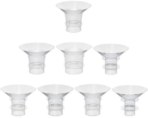 Générique Inserts de Bride Silicone pour Tire-Lait Portables et Électriques Lot de 8 Adaptateurs Multiples Tailles Accessoires d'Allaitement pour Mères Allaitantes