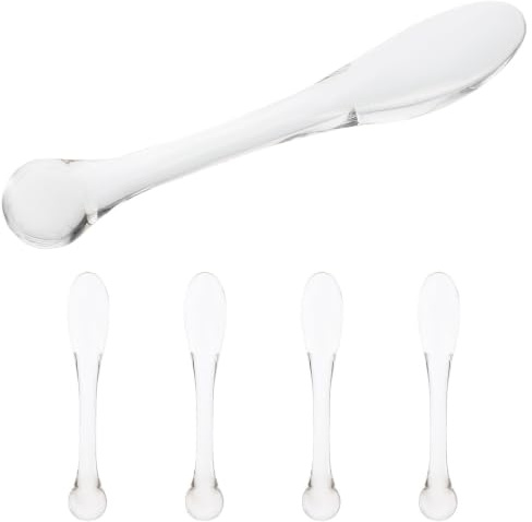 Toddmomy 5 Cucharas para Crema de Ojos de Polipropileno, Masaje Ocular Portátil para Promover Absorción de Crema, Pack de 5 Piezas Adecuado para Viajes de Negocios y Salones