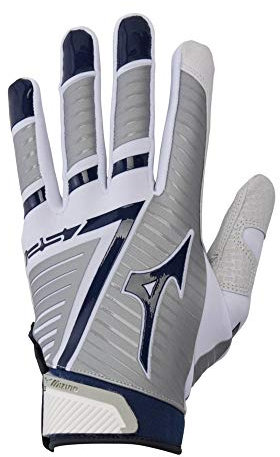 Mizuno F-257 Women's Softball Batting Glove, WHITE-NAVY, X-Large