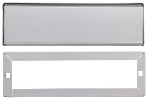 SKANDH Aluminium silver 25 cm x 7,6 cm klaff brevplatta brevfack för ytterdörren