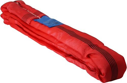 Eslinga redonda con doble revestimiento. Capacidad de carga: 5000 kg. Perímetro de 4 m.