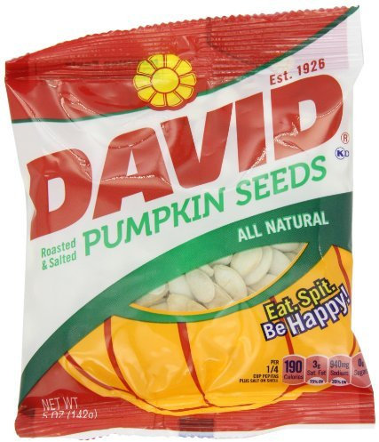 David Seeds, Pumpkin Seeds, 5-Ounce Bags (Pack of 2)