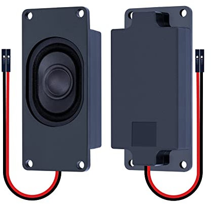 CQRobot Miniature Loudspeaker 5 Watt 8 Ohm Passive Enclosed Audio/Woofer Speaker Compatible with Arduino Board. 2.54mm Dupont Interface, for a Variety of Small DIY Electronic Projects.
