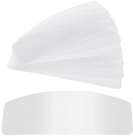 YaeTek 10 Pack Protective PVC Lens Cover Replacement Face Shield Cover for AIR Supplied Safety Sandblast Helmet Sandblasting Hood Protector (Pack of 10 Outer Lens)