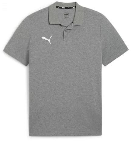 PUMA Herren Teamgoal Casuals Poloshirt, Medium Gray Heather-puma White, XXL EU
