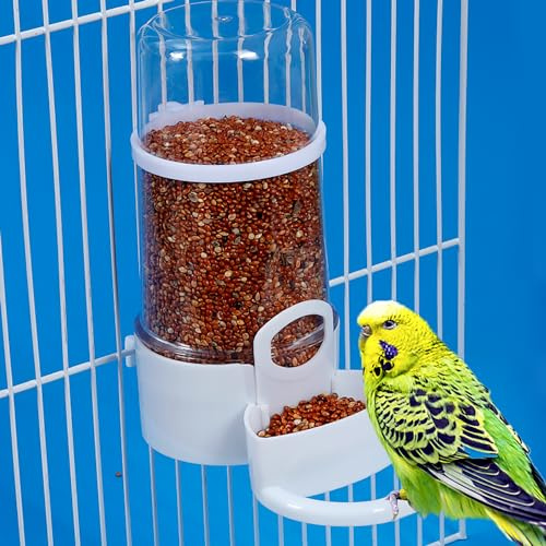 Syiyunran Tube Hanging Mangeoire pour Oiseaux - Transparente Bird Feeder, pour Distributeur Automatique de Graines, Station d'alimentation pour Nourrir Les Sauvages Toute L'AnnéE,15 X 7.5 X 16cm