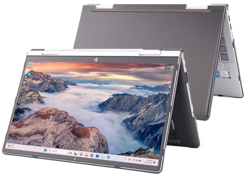 mCover Hartschalen-Schutzhülle, nur kompatibel mit HP Envy x360 14-ES0000 Serie (2023 ~ 2024) (passt nicht für andere HP-Modelle), Schwarz