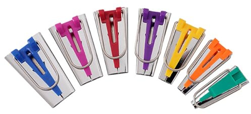 JOERBABU Bias Tape Makers Kits Fabric Bias Tape Maker Tool 6/9/12/15/18/21/25mm Bias Binding Maker Tape Maker Tool Set for Sewing