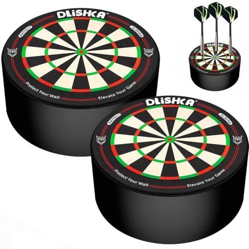 Dlishka Lot de 2 mini tiges de fléchettes - Rangement élégant pour fléchettes souples et en acier - Pour la maison et le club - Accessoire peu encombrant pour 12 flèches (B)